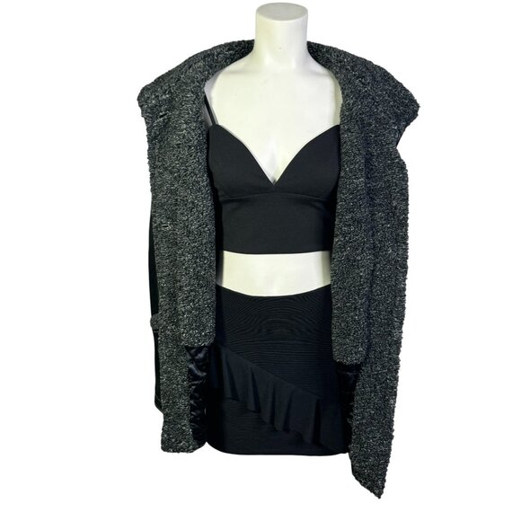 Vintage Pelle Nova di Riviera Shearling Vest – Women’s Black Leather Outerwear - Picture 4 of 13